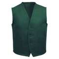 Fame Fabrics Vest, 2 Pocket, Hunter Green, V65, 2XL 23297