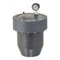 Plast-O-Matic Pulsation Dampener, PVC, 180 cu. in., Epdm PDS180EPT-PV