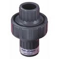 Plast-O-Matic Air Release Valve, PVC, 1", Fkm, Socket ARV100VS-PV