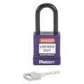 Panduit Safety Lockout Padlock, Body Color: Purple PSL-8PU