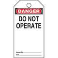 Panduit Tag, "Danger Do Not Operate", 5 Tags PVT-15