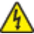 Panduit Warning Label, Electric Symbol, Vinyl WL32Y