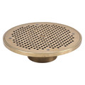 Oatey Cast Nickel Rd Rd Strainer, 10" 82370