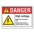 Lyle Refldecaldanger High Voltage, 7"x5", Sign Material: Vinyl LCU4-0042-RD_7X5