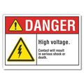 Lyle Decaldanger High Voltage, 5"x3.5", Sign Shape: Rectangle LCU4-0046-ND_5X3.5