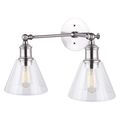 Canarm Vanity Lightng, 2 Lght, 100W, 17x10.25x9.5", Height: 10-1/4" IVL628A02BN