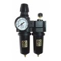 Coilhose Pneumatics F/R/L Trio W/Gauge Metal Bowl 1/2" CO 27FCL4-GM