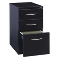 Hirsh 15" W 2 Drawer File Pedestal, Black, Letter 21115