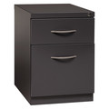 Hirsh 15" W 2 Drawer File Pedestal, Charcoal, Letter 21120