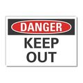 Lyle Decal Danger Keep Out, 14"x10", Header Legend Color: White LCU4-0314-ND_14X10