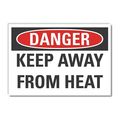 Lyle Keep Away Danger Label, 3 1/2 in Height, 5 in Width, Polyester, Horizontal Rectangle, English LCU4-0424-ND_5X3.5