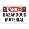 Lyle Hazardous Materials Danger Reflective Label, 10 in H, 14 in W, LCU4-0402-RD_14X10 LCU4-0402-RD_14X10