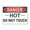 Lyle Danger Sign, 10 in H, 14 in W, Non-PVC Polymer, Horizontal Rectangle, English, LCU4-0389-ED_14x10 LCU4-0389-ED_14x10