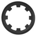 G.L. Huyett External Push-On Retaining Ring, Steel Black Phosphate Finish, 30 mm Shaft Dia DTX-030