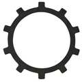 Rotor Clip Internal Push-On Retaining Ring, Steel, Black Phosphate Finish, 1 in Bore Dia. TI-100