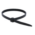 Monoprice Cable Tie 8" 40 lb., Black, PK100 5761