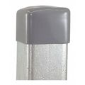 Vast Safety End Cap, 13/16"X1-5/8", Grey, PK10 V400NEOCPGY-10