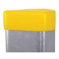 Vast Safety End Cap, 3-1/4"X1-5/8", Yellow, PK10 V801NEOCPY-10