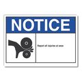 Lyle Notice Sign, 5 in H, 7 in W, Polyester, English, LCU5-0021-ND_7X5 LCU5-0021-ND_7X5