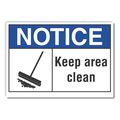 Lyle Notice Sign, 3 1/2 in H, 5 in W, Reflective Sheeting, English, LCU5-0023-RD_5X3.5 LCU5-0023-RD_5X3.5