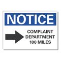 Lyle Complaint Notice, Reflctve, Decal, 7"x5", LCU5-0041-RD_7X5 LCU5-0041-RD_7X5