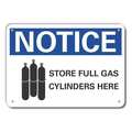 Lyle Store Full Gas Notice, 14"x10", 10 in H, 14 in W, Horizontal Rectangle, LCU5-0059-RA_14X10 LCU5-0059-RA_14X10