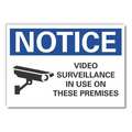 Lyle Video Surveillance Notice, Decal, 10"x7" LCU5-0055-ND_10X7