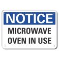 Lyle Aluminum Microwave Notice Sign, 10 in Height, 14 in Width, Aluminum, Horizontal Rectangle, English LCU5-0117-NA_14X10