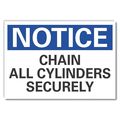Lyle Cylinder Handling Notice Reflective Label, 5 in H, 7 in W, English, LCU5-0138-RD_7X5 LCU5-0138-RD_7X5