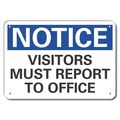 Lyle Visitors Notice, Alumnm, Reflectve, 14"x10" LCU5-0153-RA_14X10