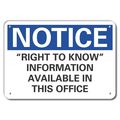 Lyle Rflct Infrmtion Notice Sign, 10x14in, Alum LCU5-0238-RA_14X10