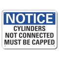Lyle Plastic Cylinder Handling Notice Sign, 10 in H, 14 in W, Horizontal Rectangle, LCU5-0189-NP_14X10 LCU5-0189-NP_14X10