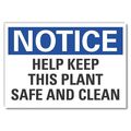 Lyle Notice Sign, 10 in H, 14 in W, Polyester, English, LCU5-0173-ND_14X10 LCU5-0173-ND_14X10