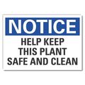 Lyle Notice Sign, 5 in H, 7 in W, Reflective Sheeting, English, LCU5-0173-RD_7X5 LCU5-0173-RD_7X5