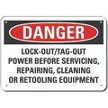 Lyle Decal, Danger Lock-Out/Tag-Out, 14x10" LCU4-0701-NP_14X10