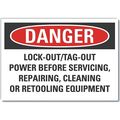 Lyle Decal, Danger Lock-Out/Tag-Out, 5 x 3.5" LCU4-0701-ND_5X3.5