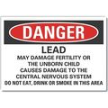 Lyle Danger Sign, 10 in H, 14 in W, Non-PVC Polymer, Horizontal Rectangle, English, LCU4-0719-ED_14x10 LCU4-0719-ED_14x10