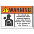 Lyle Warning Sign, 10 in H, 14 in W, Non-PVC Polymer, Horizontal Rectangle, English, LCU6-0014-ED_14x10 LCU6-0014-ED_14x10