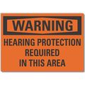 Lyle Decal, Warning Hearing, 5 x 3.5", Sign Mounting Style: Adhesive Surface LCU6-0132-RD_5X3.5