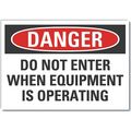 Lyle Machine & Operation Danger Label, 3 1/2 in Height, 5 in Width, Polyester, Horizontal Rectangle LCU4-0584-ND_5X3.5