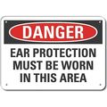 Lyle Decal, Danger Ear, Reflective, 14 x 10" LCU4-0585-RA_14X10