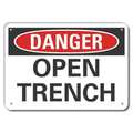 Lyle Danger Sign, 10 in H, 14 in W, Aluminum, Horizontal Rectangle, English, LCU4-0344-NA_14X10 LCU4-0344-NA_14X10