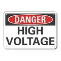 Lyle Refl Alum Danger High Voltage, 10"x7", LCU4-0347-RA_10X7 LCU4-0347-RA_10X7