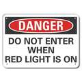 Lyle Reflective  Personal Safety Danger Sign, 7 in Height, 10 in Width, Aluminum, Vertical Rectangle LCU4-0527-RA_10X7