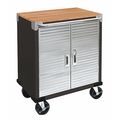 Ultrahd Rolling Cabinet, UltraHD, 2-Door, Satin Gr UHD20145B