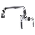 Component Hardware Encore Brass Chrome Plated Add-On Faucet with 12" Spout with 4" Wrist Blade Handles KL55-7012-SE4
