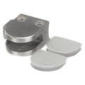 Component Hardware Stainless Steel Right-Hand Bottom Glass Clamp with Gaskets for 1/4" Glass B79-2000-R