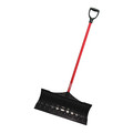 Bully Tools Snow Pusher, 27", Fiberglass, D-Gri 92813