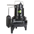 Eco-Flo Cast Iron Sewage Pump 1/2 HP, 115VPSC Mtr EFSEW50A1