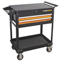 Gearwrench 32" 2 Drawer Black & Orange Utility Cart 83167